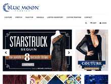 Tablet Screenshot of bluemoonfabrics.com